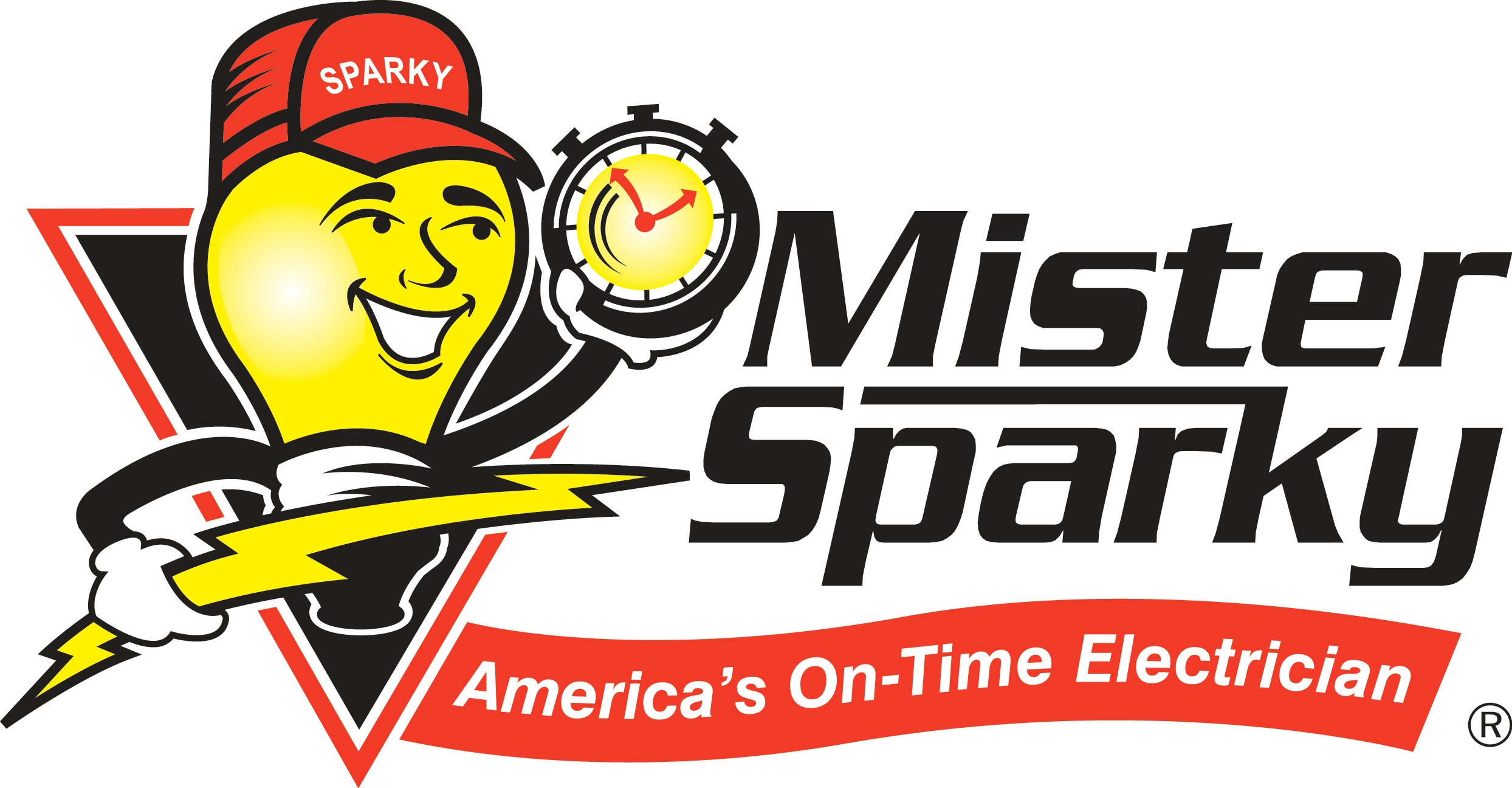 mister sparky logo white background
